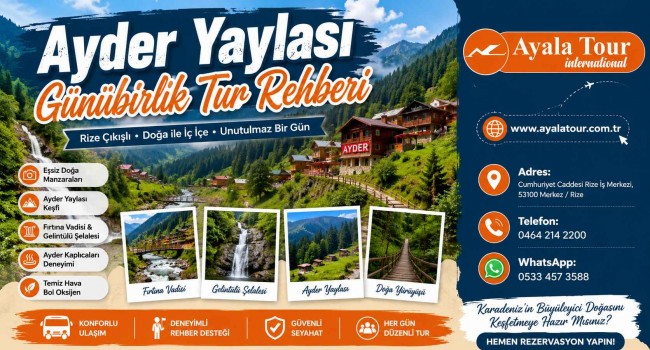 Ayder Yaylası Günübirlik Tur Rehberi