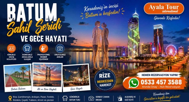 Batum Sahil Şeridi ve Gece Hayatı