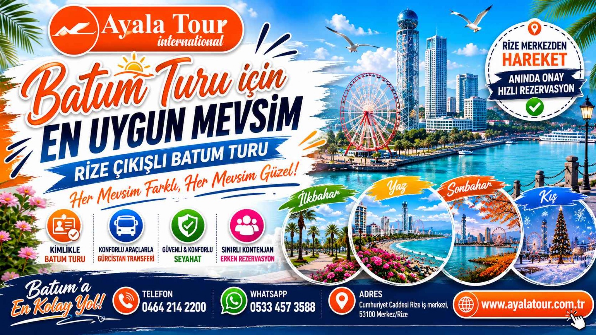 Batum Turu İçin En Uygun Mevsim