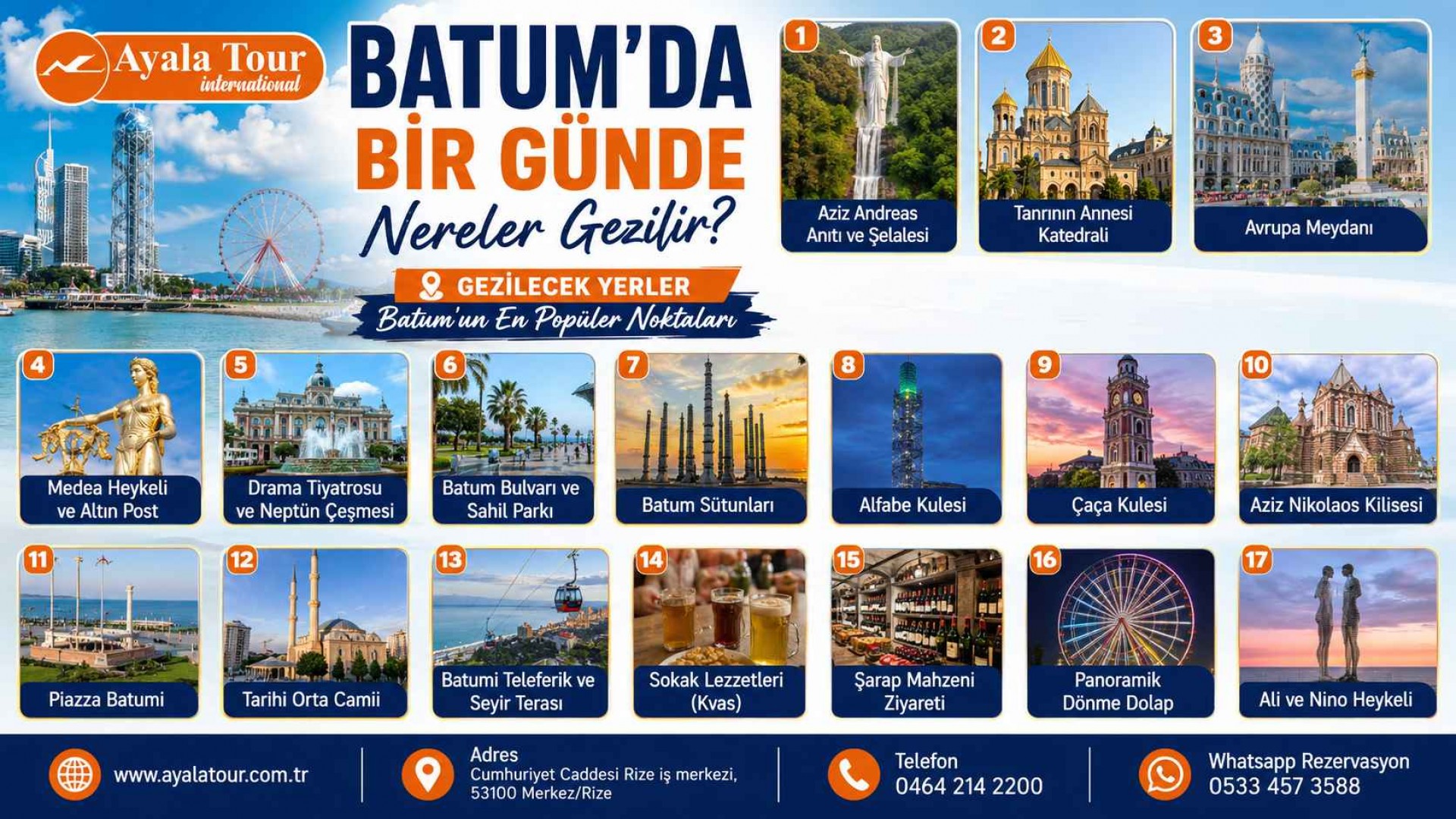 Batum'da Bir Günde Nereler Gezilir? Batum'da Bir Günde Nereler Gezilir?
