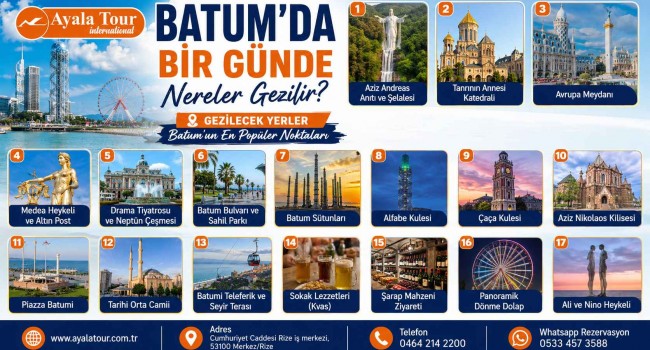 Batum'da Bir Günde Nereler Gezilir?