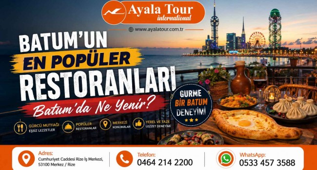 Batum'un En Popüler Restoranları