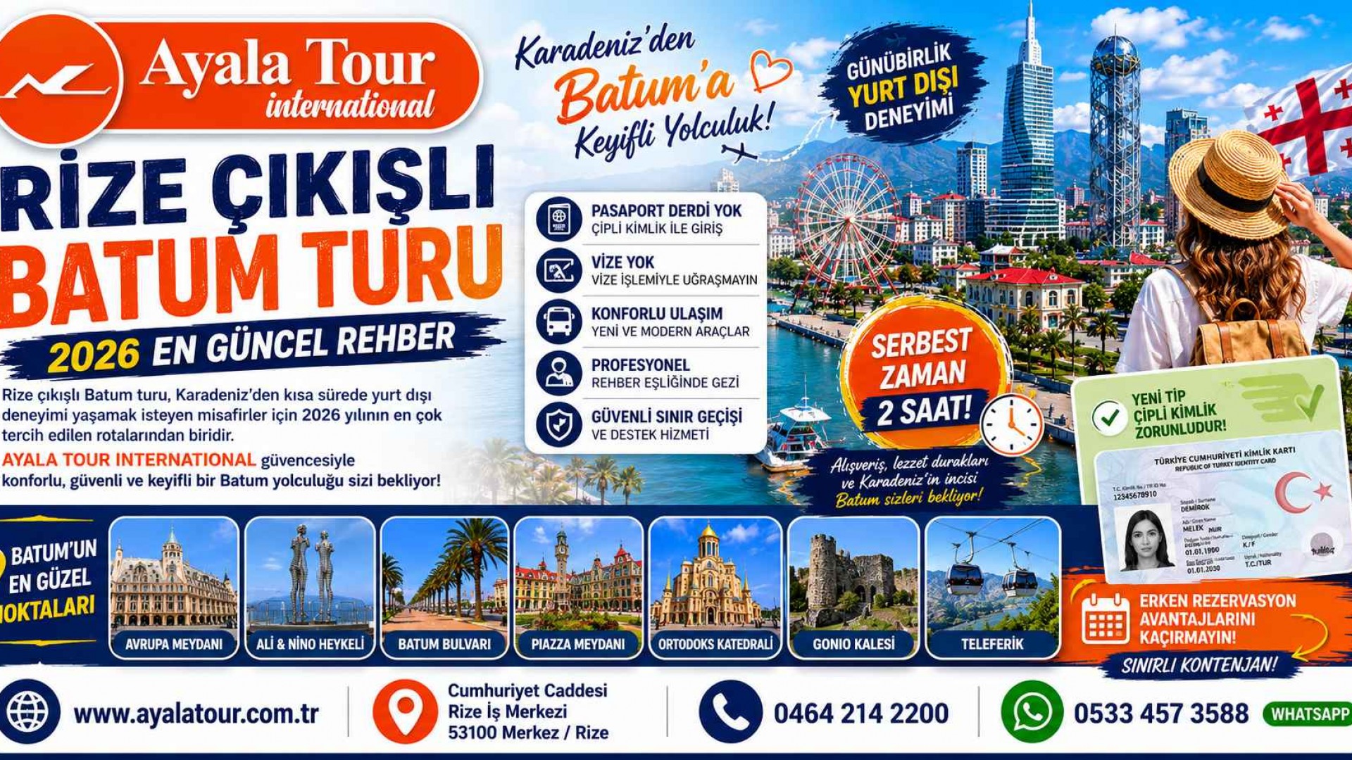 Rize Çıkışlı Batum Turu – 2026 En Güncel Rehber
