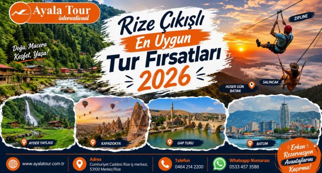 Rize Çıkışlı En Uygun Tur Fırsatları