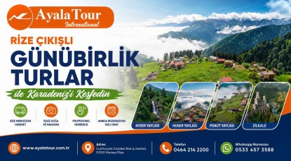 Rize Çıkışlı Günübirlik Turlar ile Karadeniz’i Keşfedin