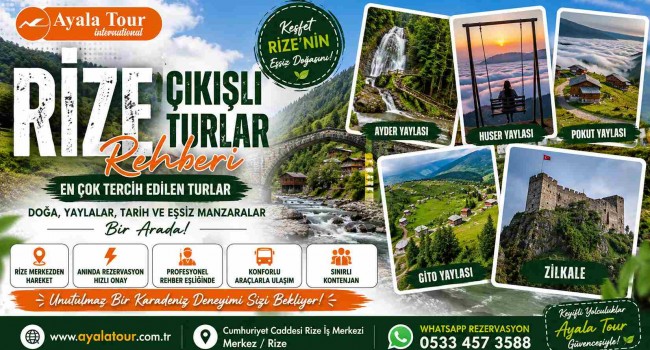 Rize Çıkışlı Turlar Rehberi – En Çok Tercih Edilen Turlar