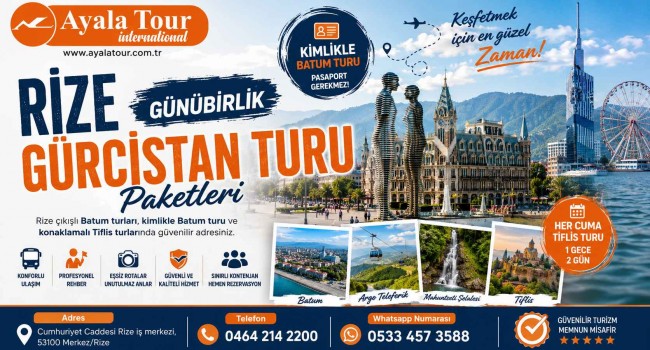 Rize Günübirlik Gürcistan Turu Paketleri