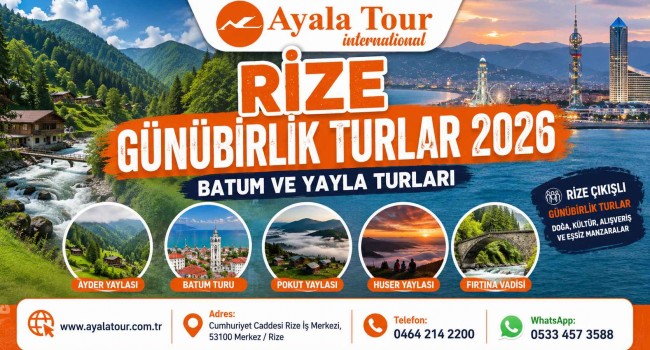 Rize Günübirlik Turlar 2026 – Rize’den Batum’a ve Yaylalara En Güzel Rotalar