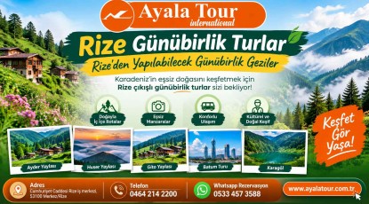 Rize Günübirlik Turlar: Rize'den Yapılabilecek Günübirlik Geziler