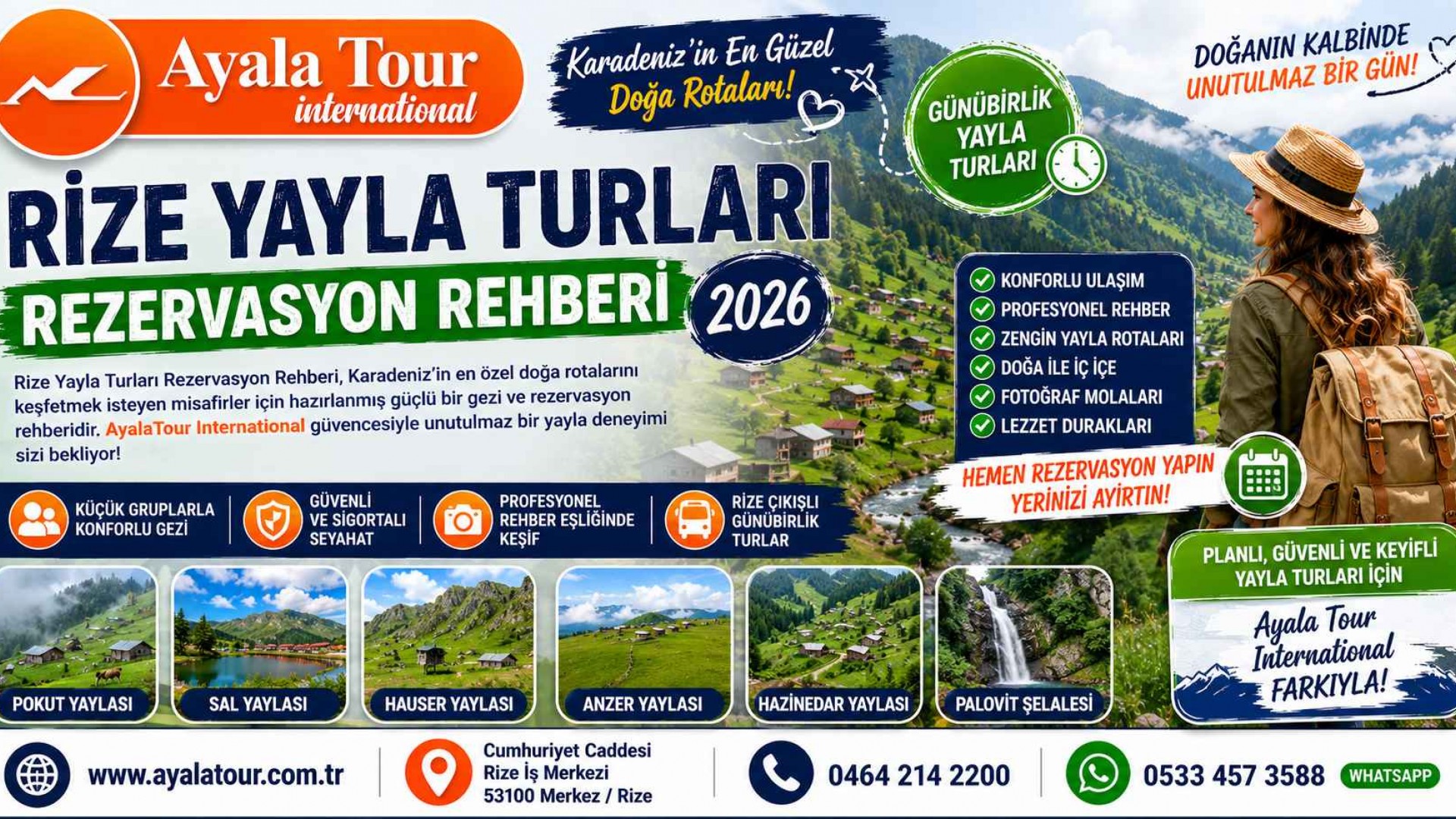 Rize Yayla Turları Rezervasyon Rehberi