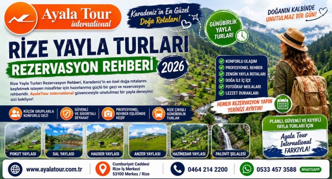 Rize Yayla Turları Rezervasyon Rehberi