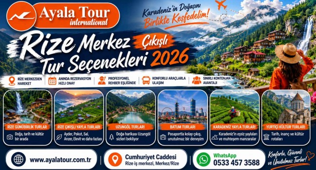Rize Merkez Çıkışlı Tur Seçenekleri