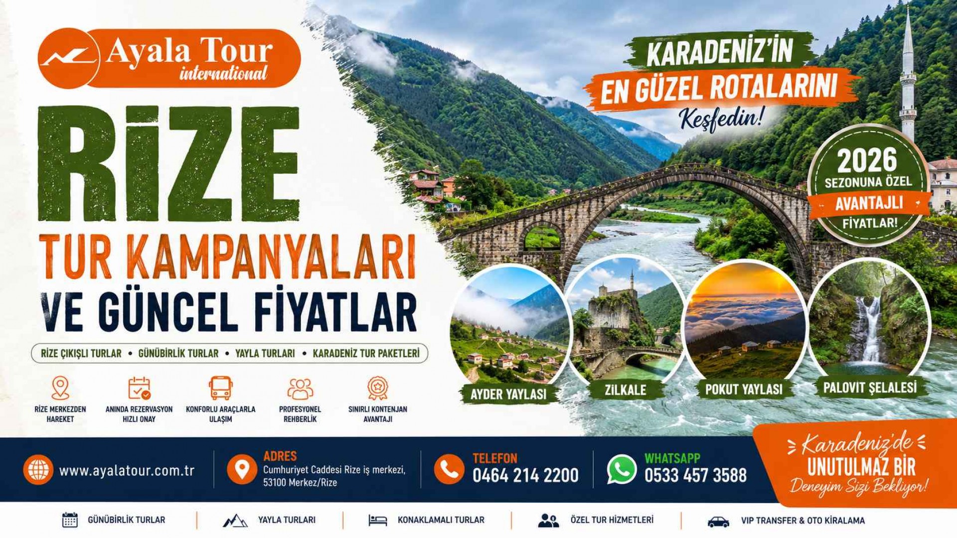 Rize Tur Kampanyaları ve Güncel Fiyatlar