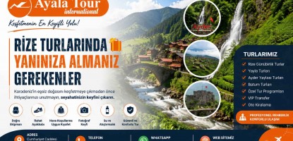 Rize Turlarında Yanınıza Almanız Gerekenler
