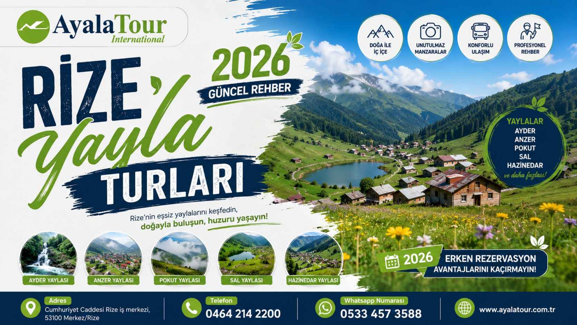 Rize Yayla Turları 2026 Güncel Rehber