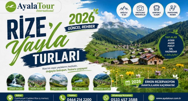 Rize Yayla Turları 2026 Güncel Rehber