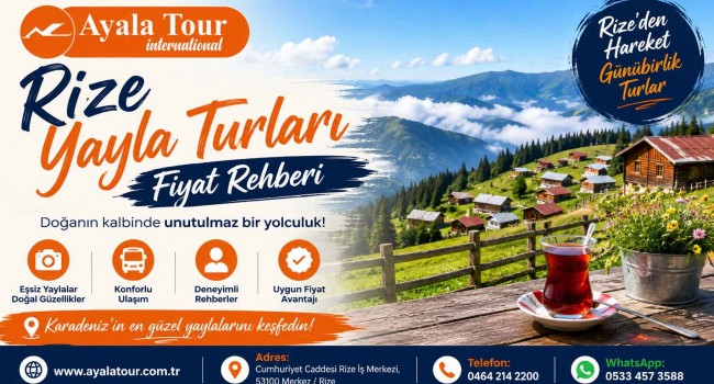 Rize Yayla Turları Fiyat Rehberi