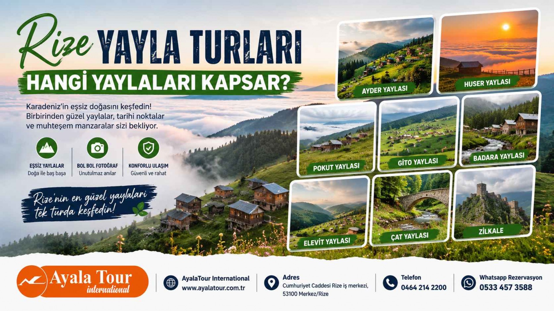 Rize Yayla Turları Hangi Yaylaları Kapsar?