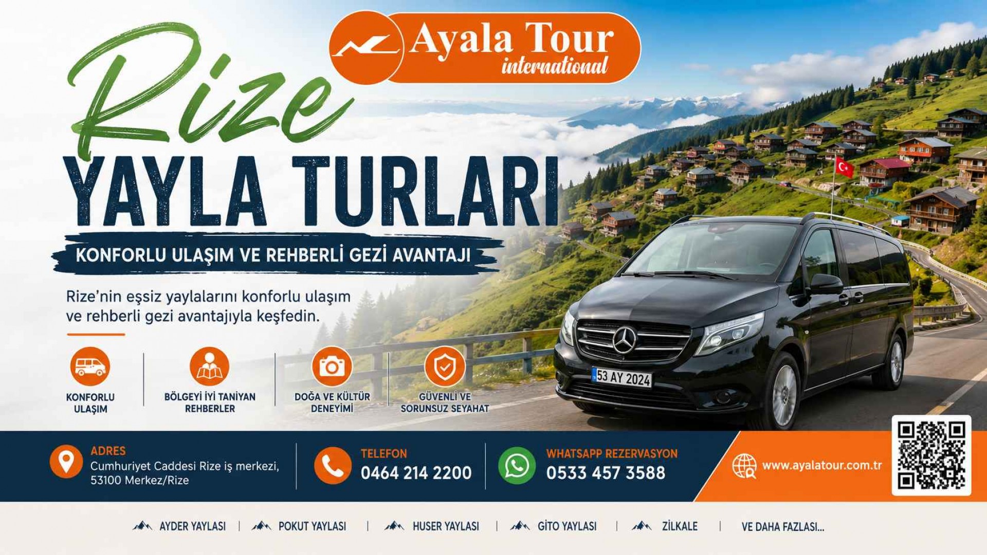 Rize Yayla Turları Konforlu Ulaşım ve Rehberli Gezi Avantajı