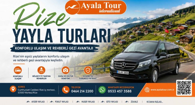Rize Yayla Turları Konforlu Ulaşım ve Rehberli Gezi Avantajı