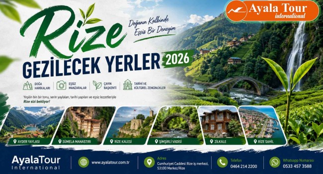 Rize Gezilecek Yerler 2026