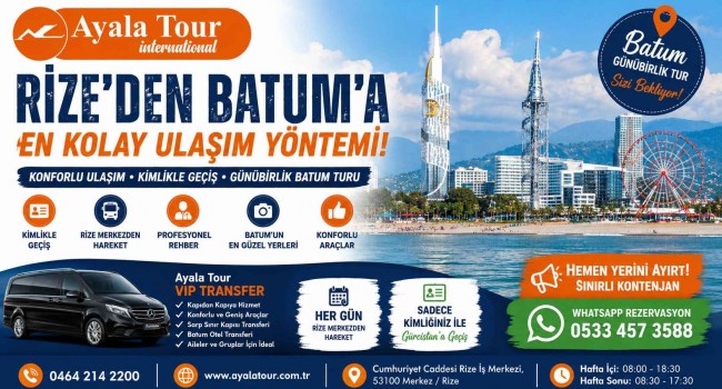 Rize’den Batum’a En Kolay Ulaşım Yöntemi