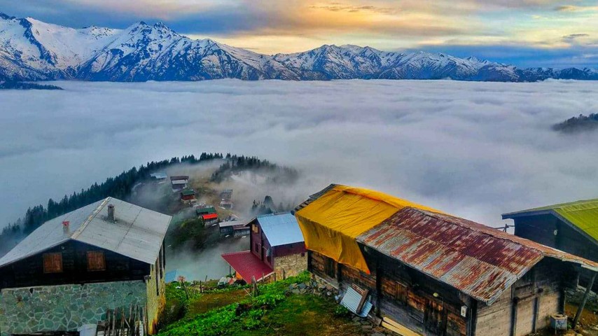 Double Huser Pokut Yaylası manzarası