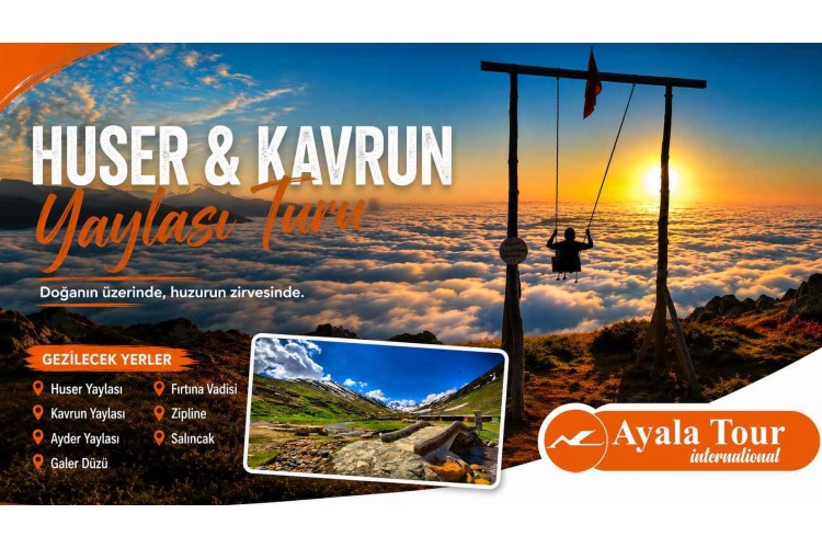 Ayala Tour Huser ve Kavrun Yaylası Turu ile Huser Yaylası bulut denizi manzarası