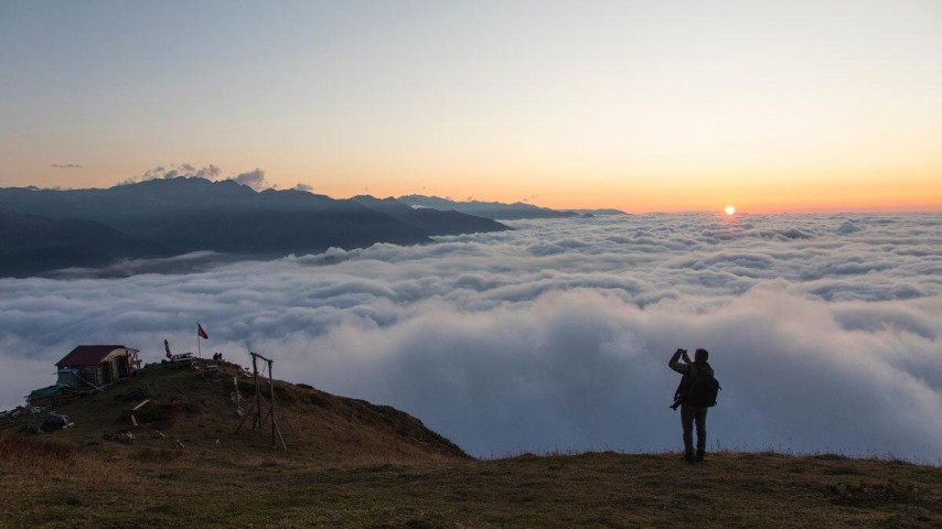 Huser Yaylası gün batımı