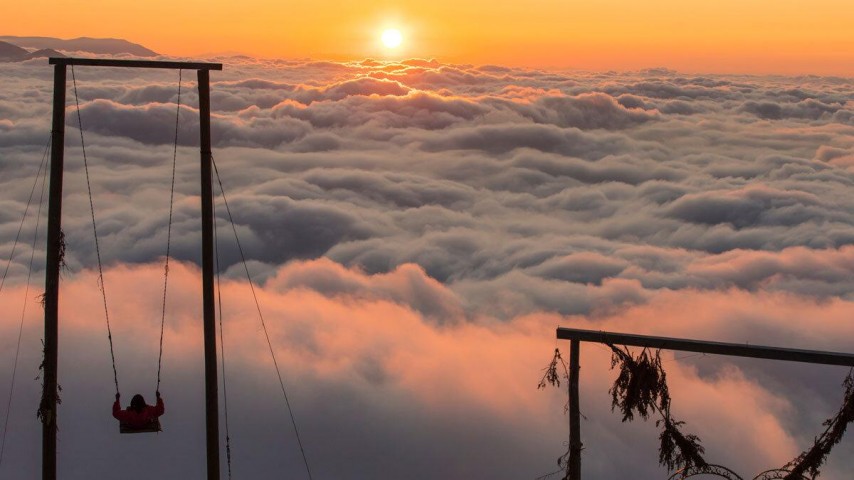 Huser Yaylası gün batımı