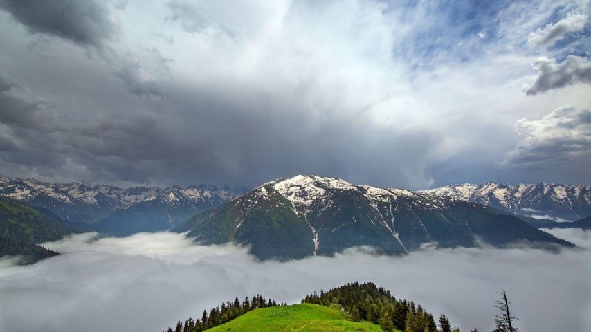 Huser Yaylası gün batımı