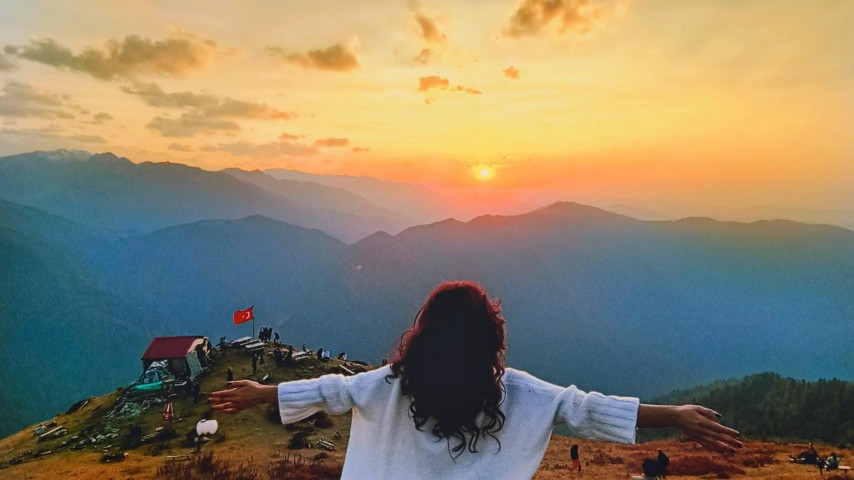 Huser Yaylası gün batımı
