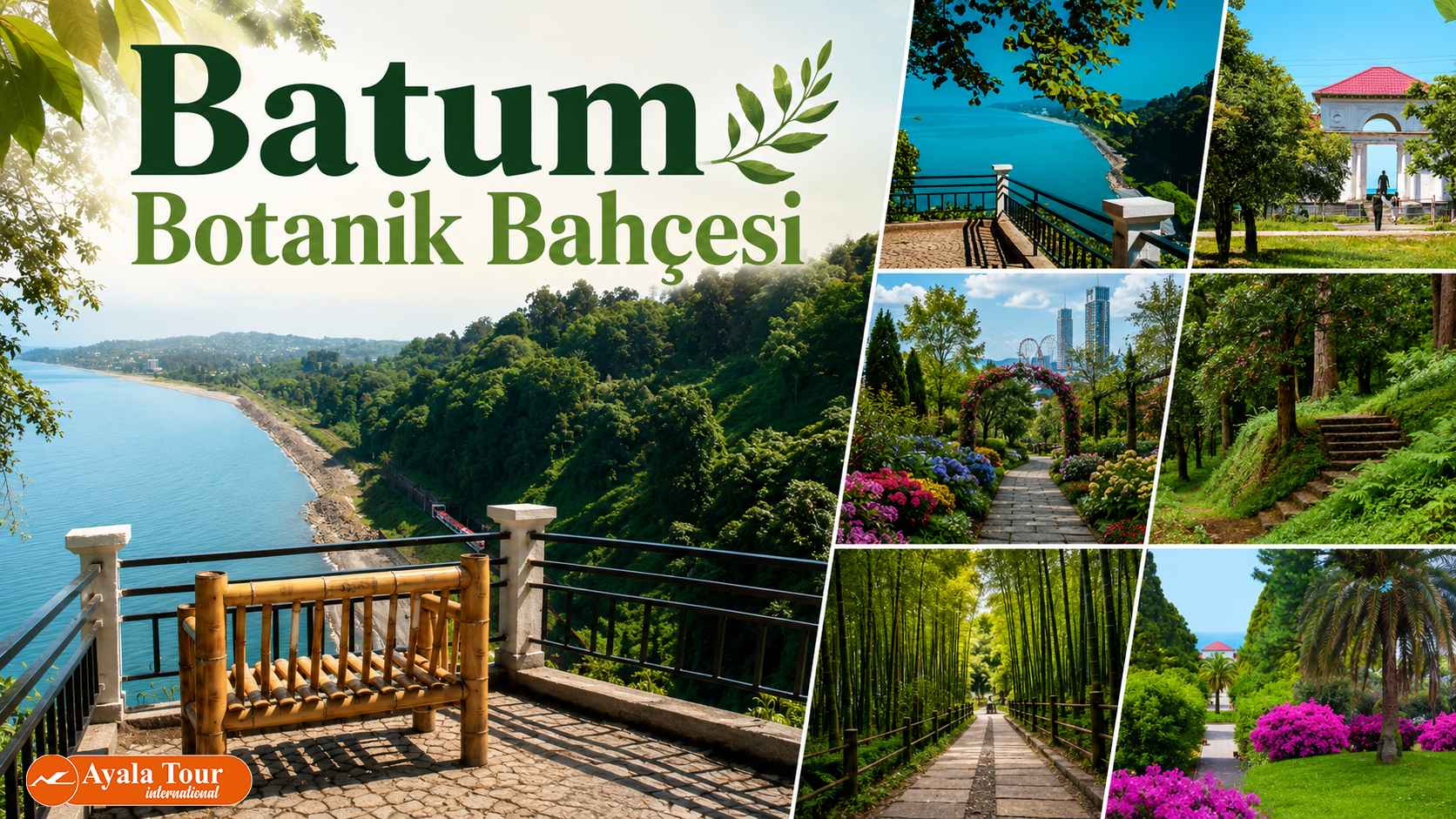 Batum Botanik Bahçesi - Rize çıkışlı Batum turu ile ziyaret edilen Karadeniz manzaralı botanik bahçesi