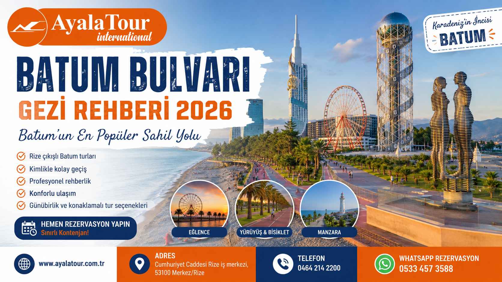 Batum Bulvarı Gezi Rehberi – Batum Bulvarı ve Karadeniz Sahili