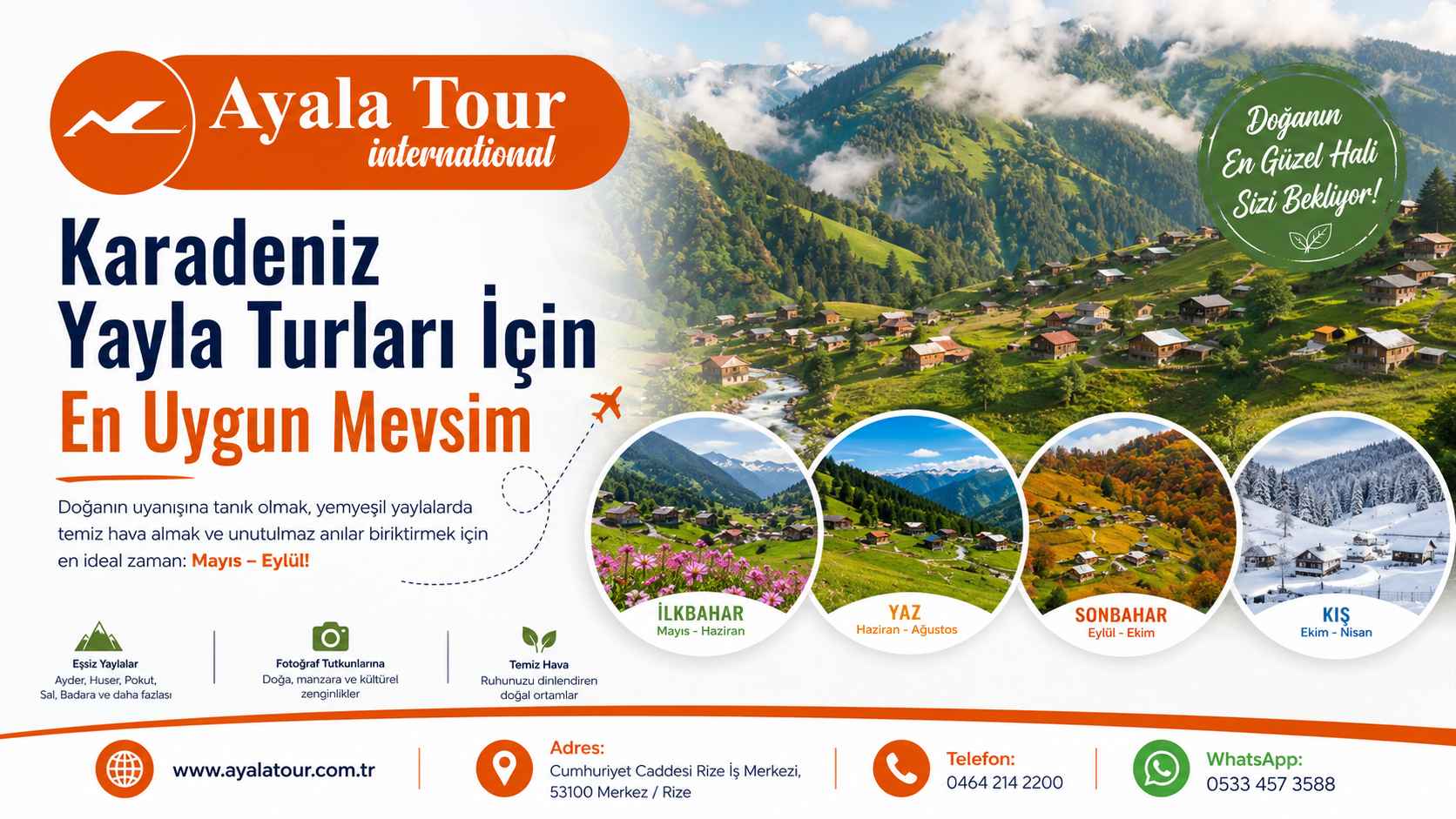 Karadeniz Yayla Turları En Uygun Mevsim