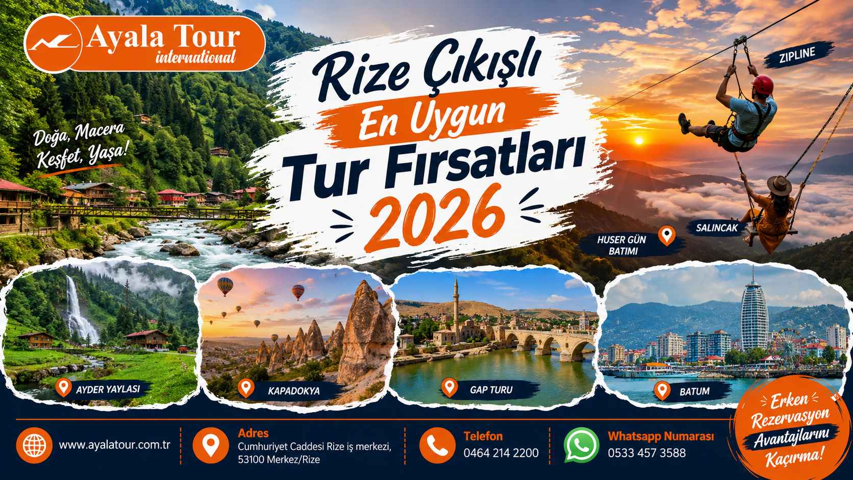 Rize Çıkışlı En Uygun Tur Fırsatları 2026 - Rize Günübirlik Turlar ve Yayla Turları