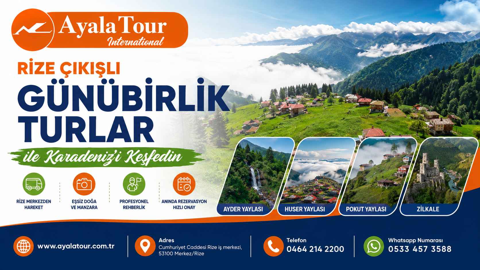 Rize Çıkışlı Günübirlik Turlar ile Karadeniz Keşfi | Ayala Tour