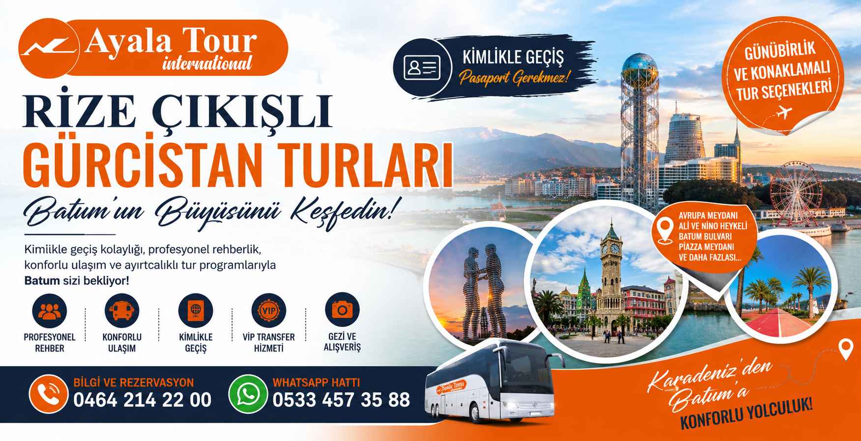 Rize Çıkışlı Gürcistan Turları Neden Çok Tercih Ediliyor | Batum Turu Ayala Tour