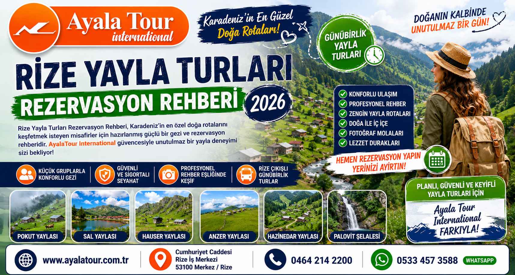 Rize Günübirlik Yayla Turları Rezervasyon Rehberi 2026 | Ayala Tour