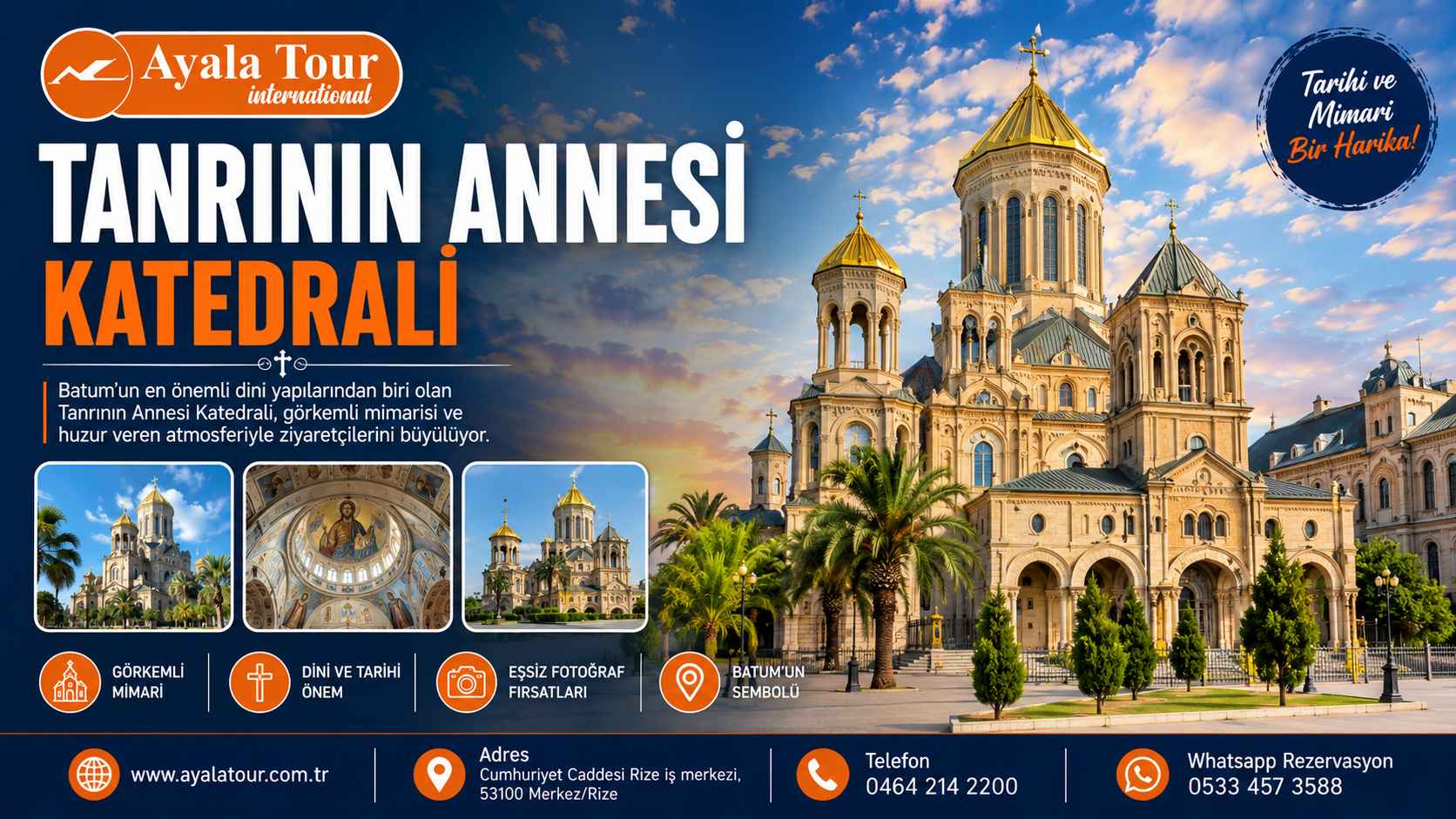 Tanrının Annesi Katedrali | Batum Gezilecek Yerler Tanrının Annesi Katedrali Batum Gürcistan gezi rehberi