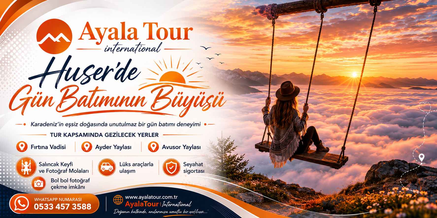 Huser Yaylası Gün Batımı Manzarası | VIP Karadeniz Turu - Ayala Tour International