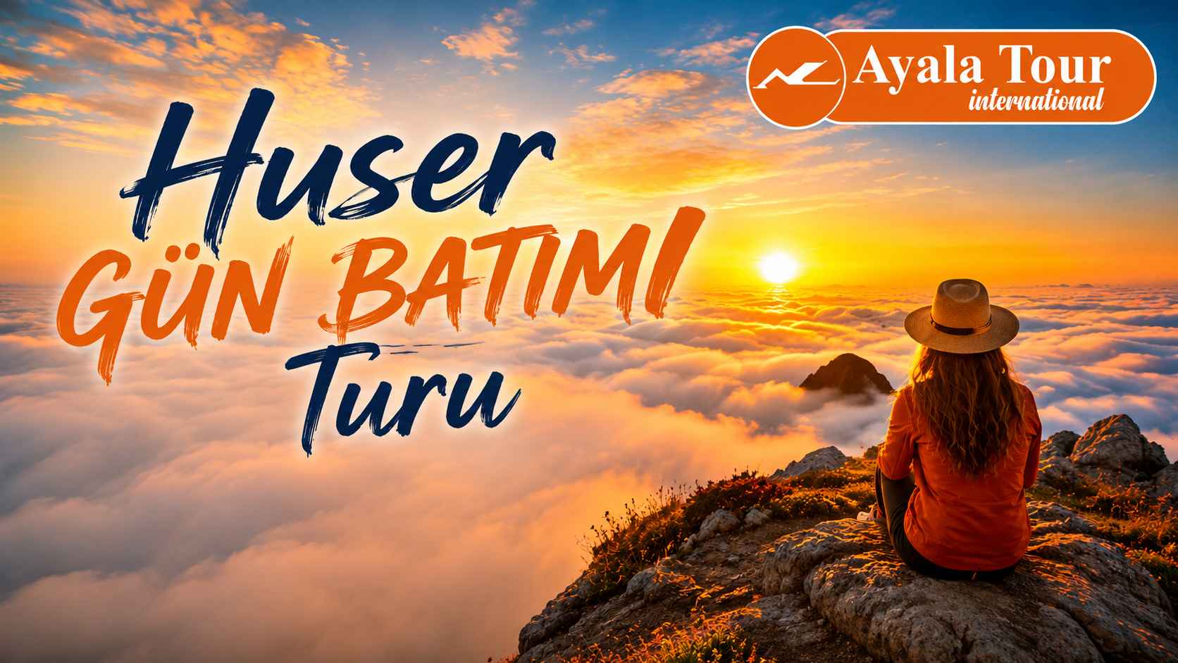 Huser Yaylası Gün Batımı Turu sırasında bulut denizi manzarası ve Karadeniz yaylaları