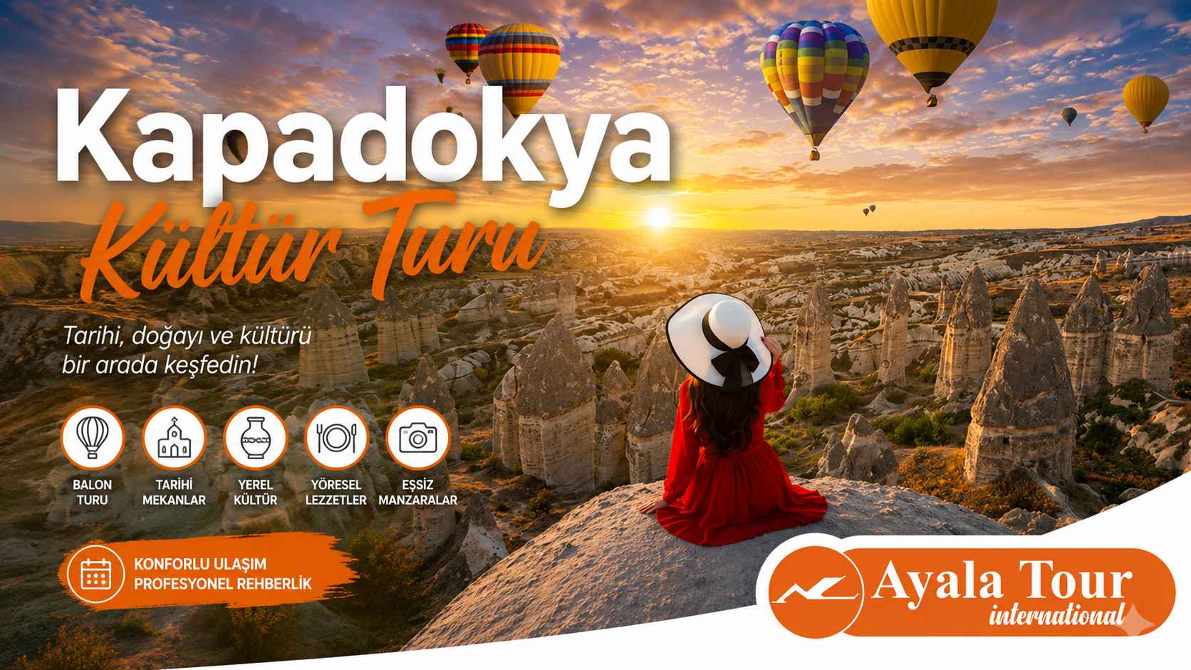 Kapadokya Kültür Turu - Rize Çıkışlı 2 Gün 1 Gece Konaklamalı Kapadokya Turu | Ayala Tour International